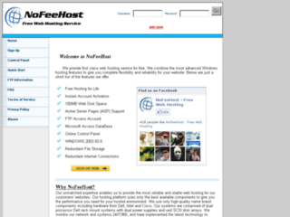 Details : Free Web Hosting Service with 100MB free site space, FTP, ASP Hosting 