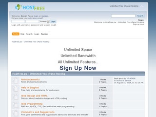Details : HostFree.pw - Unlimited Free cPanel Hosting
